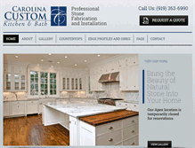 Tablet Screenshot of carolinacustomkitchen.com